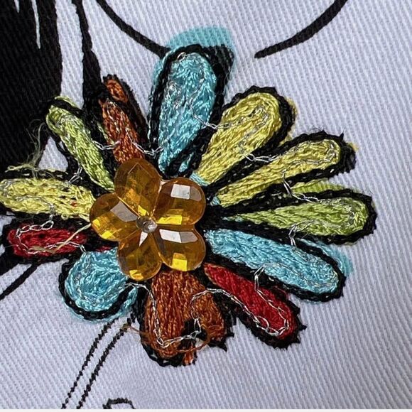 CJ Banks Floral Womens Size 14W X Graffiti Doodle Coloring Book Jacket Blazer - Picture 6 of 10